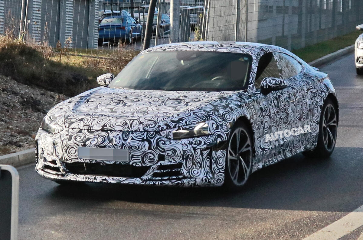 Audi E-tron GT: electric sports saloon seen ahead of LA unveiling ...