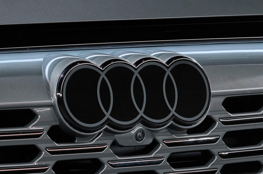 Audi new logo 2022 detail