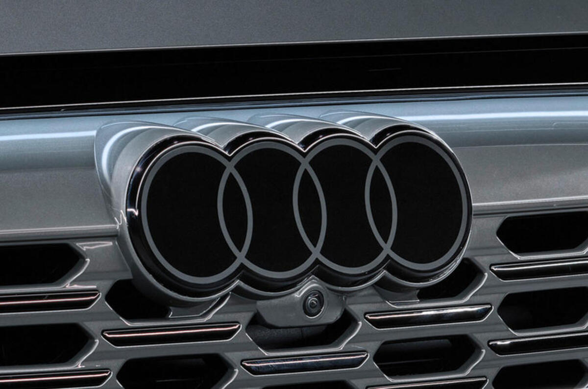 audi new logo 2022 detail