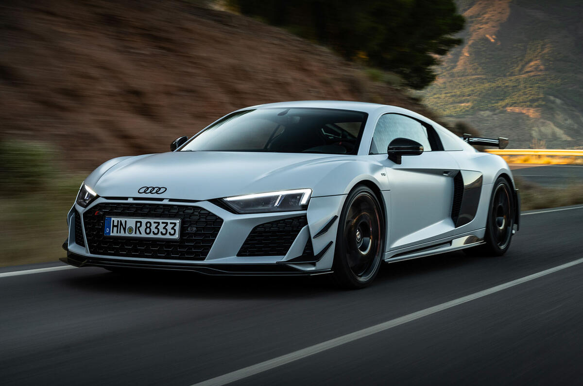 Audi R8 GT on road