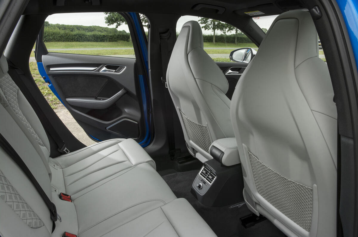 Audi rs3 sportback rear seats