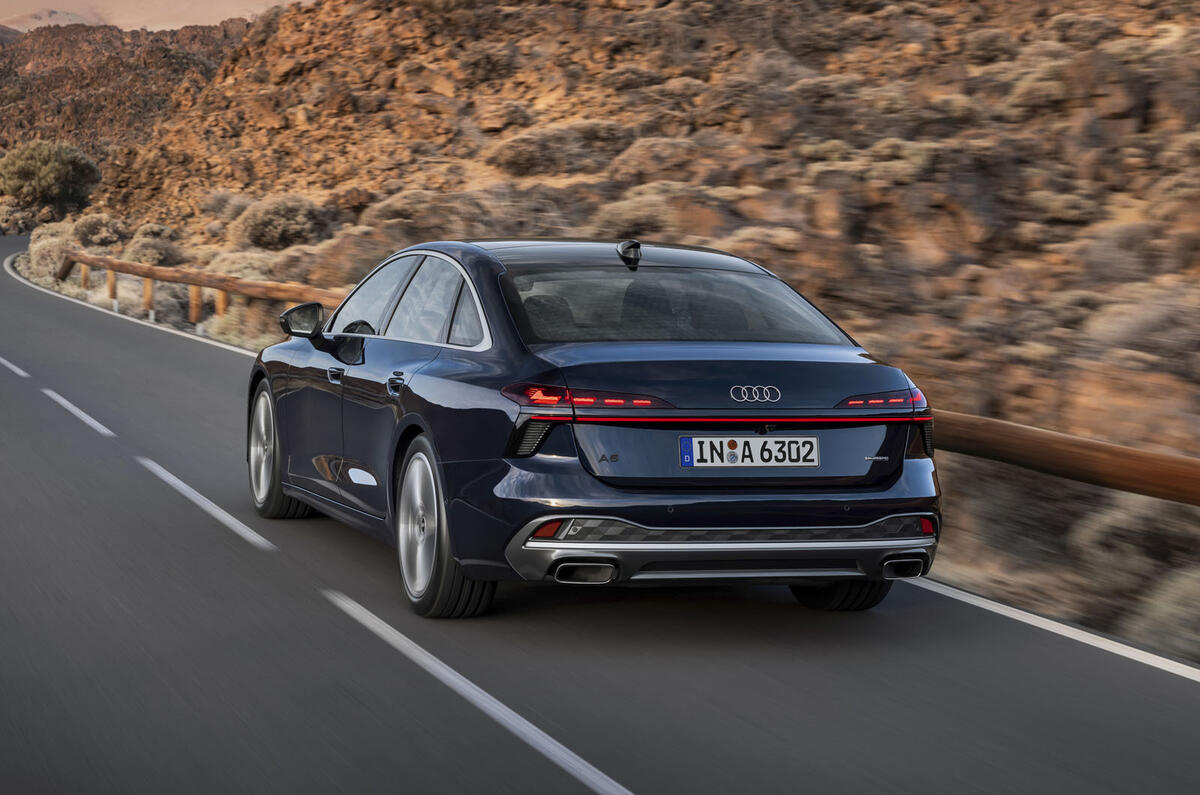 Audi A5 saloon rear 3:4 dynamic