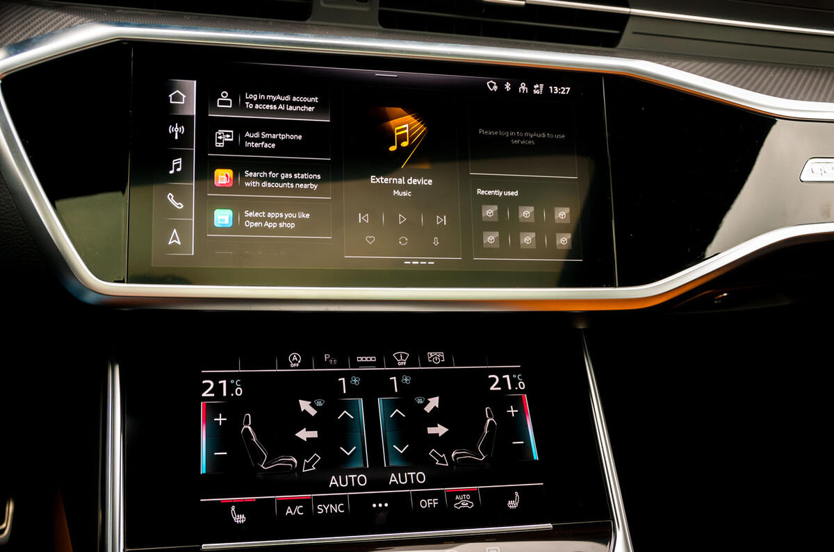 Audi A7L infotainment
