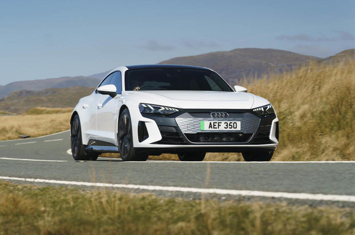 audi e tron gt front corner