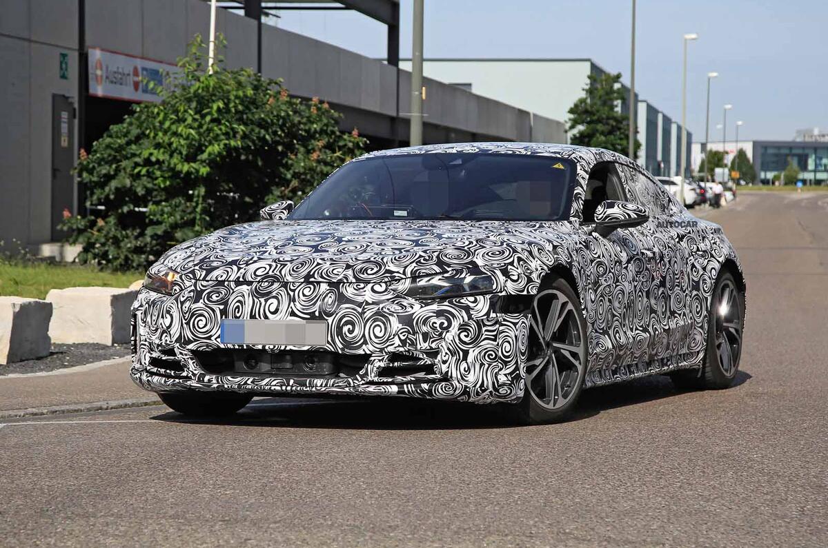 New Audi E Tron Gt Porsche Taycan Sibling Seen Ahead Of La Debut