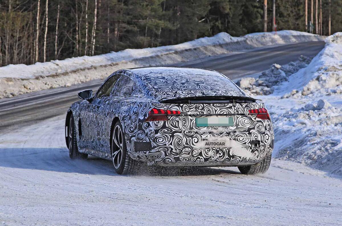 Audi E-tron GT: electric sports saloon seen ahead of LA unveiling | Autocar