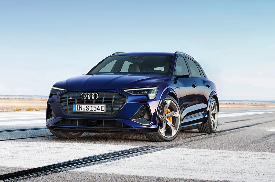 Audi e-tron front three-quarters