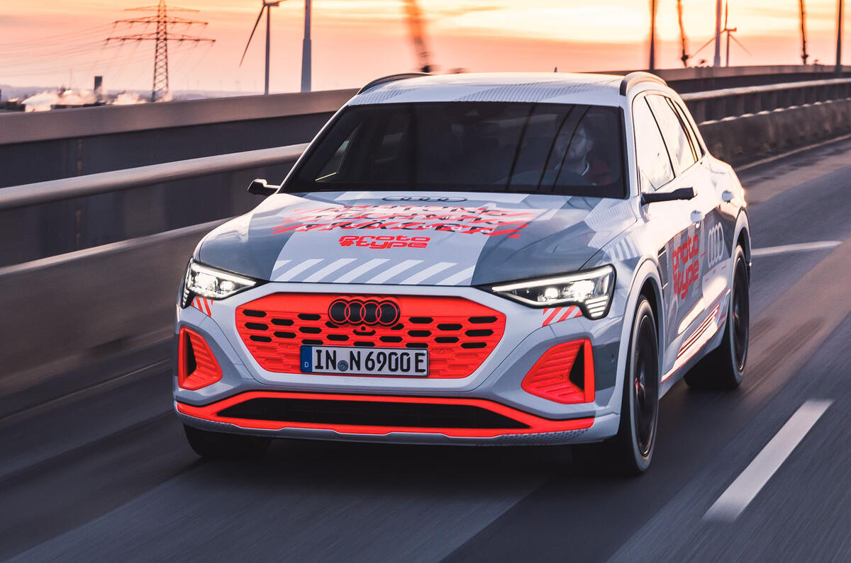 Audi e sale tron range miles