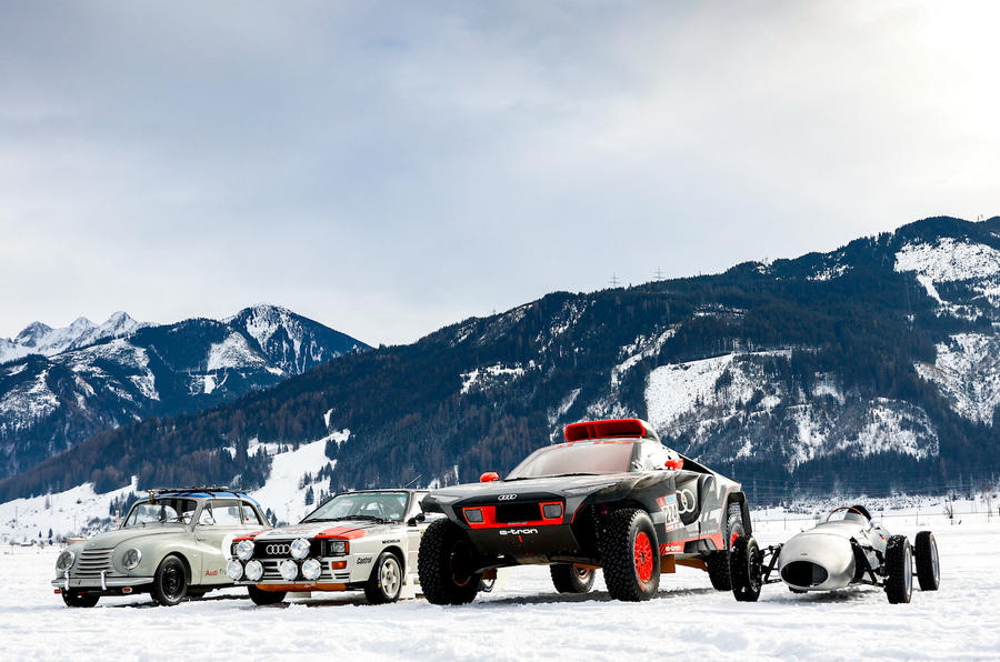Audi поддержала возрождение ледовых гонок GP в Австрийских Альпах знаковыми автомобилями (старыми и новыми)