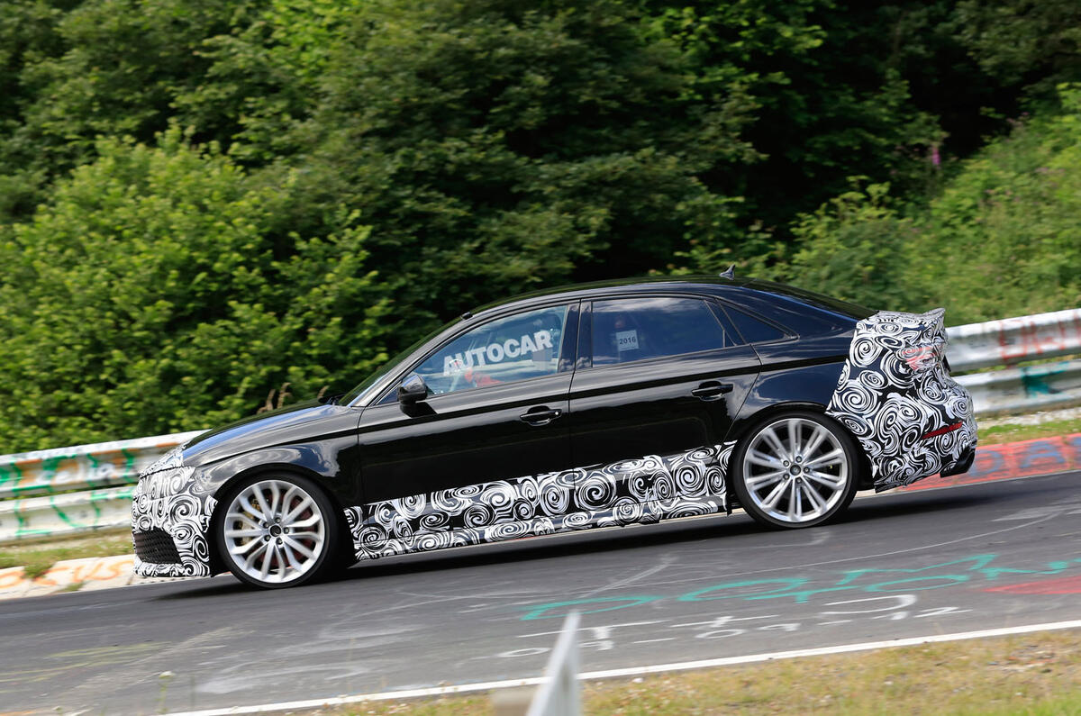 2017 Audi RS3 Saloon spotted testing | Autocar