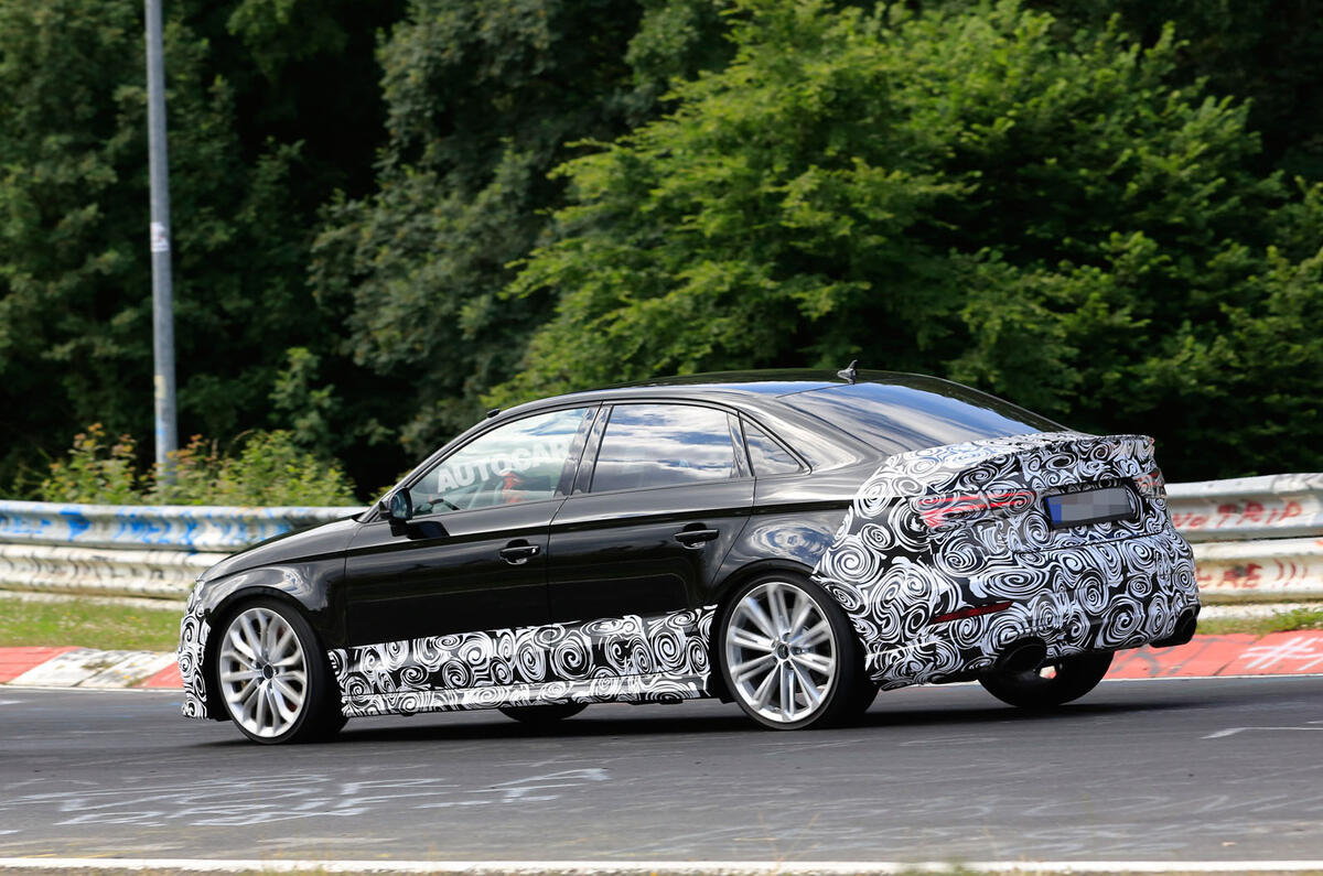 2017 Audi RS3 Saloon spotted testing | Autocar