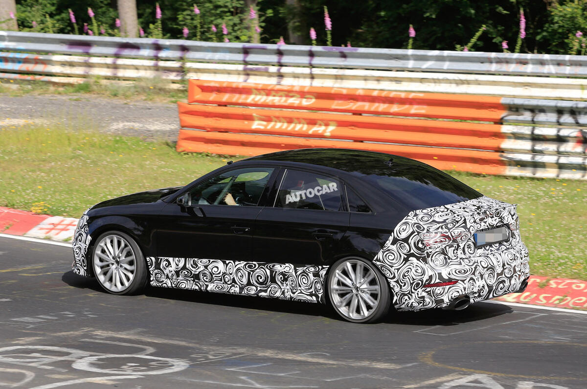 2017 Audi RS3 Saloon spotted testing | Autocar