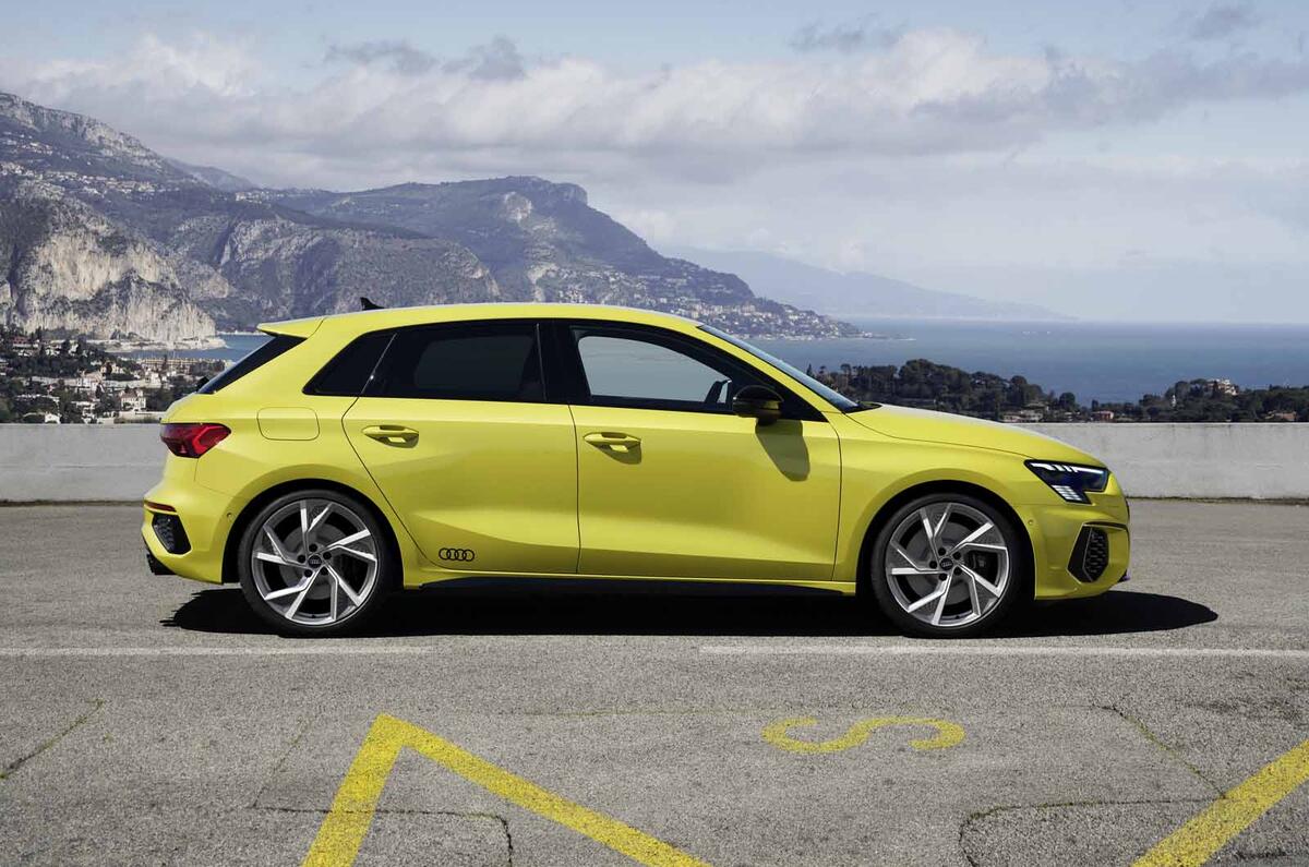 2020 Audi S3 hatchback side