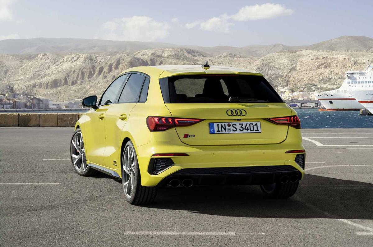 2020 Audi S3 hatchback - rear