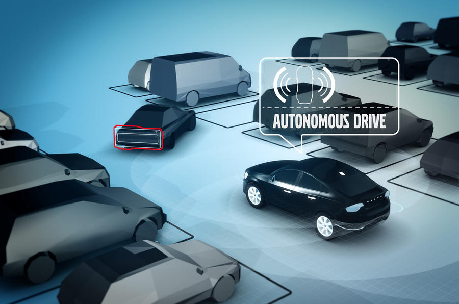 Autonomous car illustration