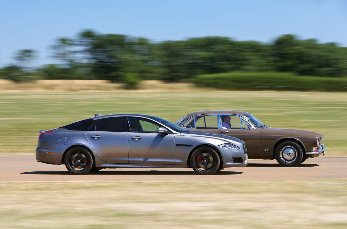 Jaguar XJ - current vs. original 