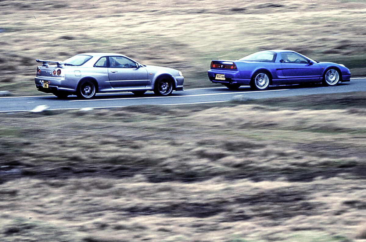 Honda Nsx Vs Nissan Skyline Gt R Throwback Thursday Autocar