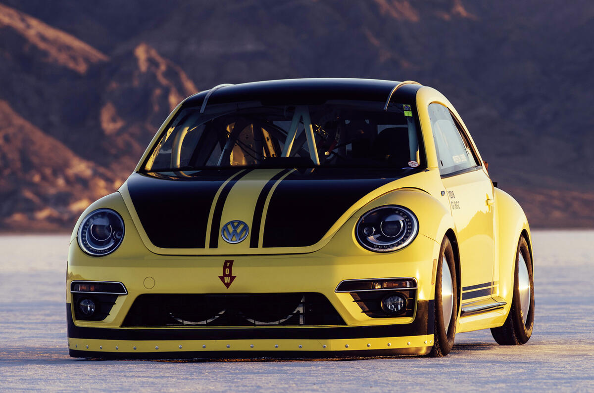 beetle volkswagen tuned lsr achieves 205mph open autocar bonneville fastest