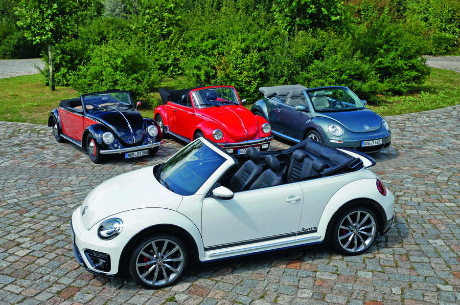 Volkswagen Beetle convertibles, old and new