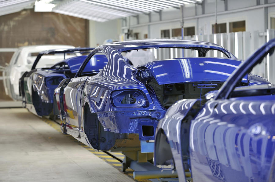 Bentley Continental GT production line
