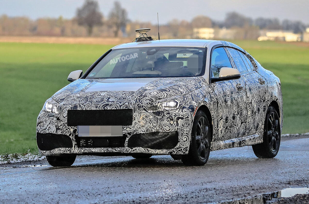 BMW 2 Series Gran Coupe spy shot front three quarter 