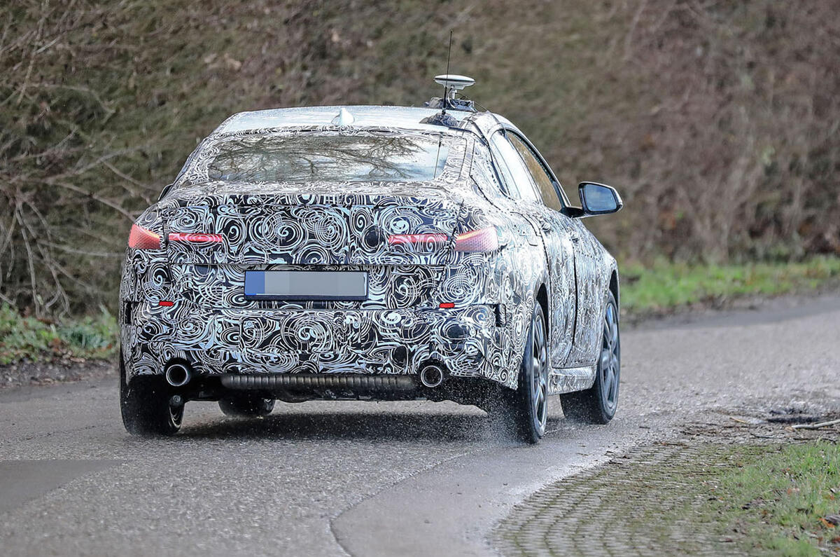 BMW 2 Series Gran Coupe spy shot rear