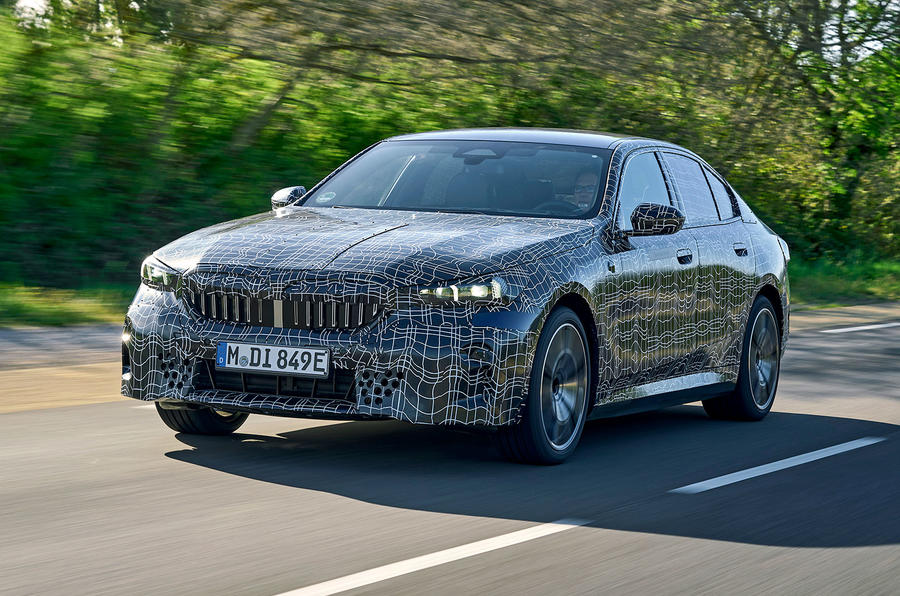 bmw i5 prototype review 202301 tracking front