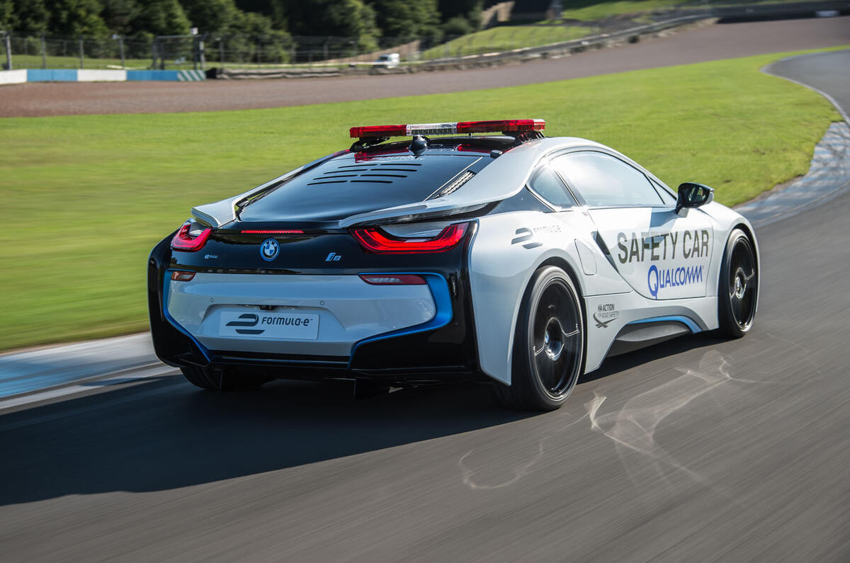 Upgraded BMW i8 acts as Formula ePrix safety car 