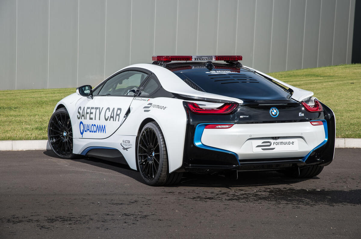 Formula E S Bmw I8 Safety Car Driven On Track Autocar