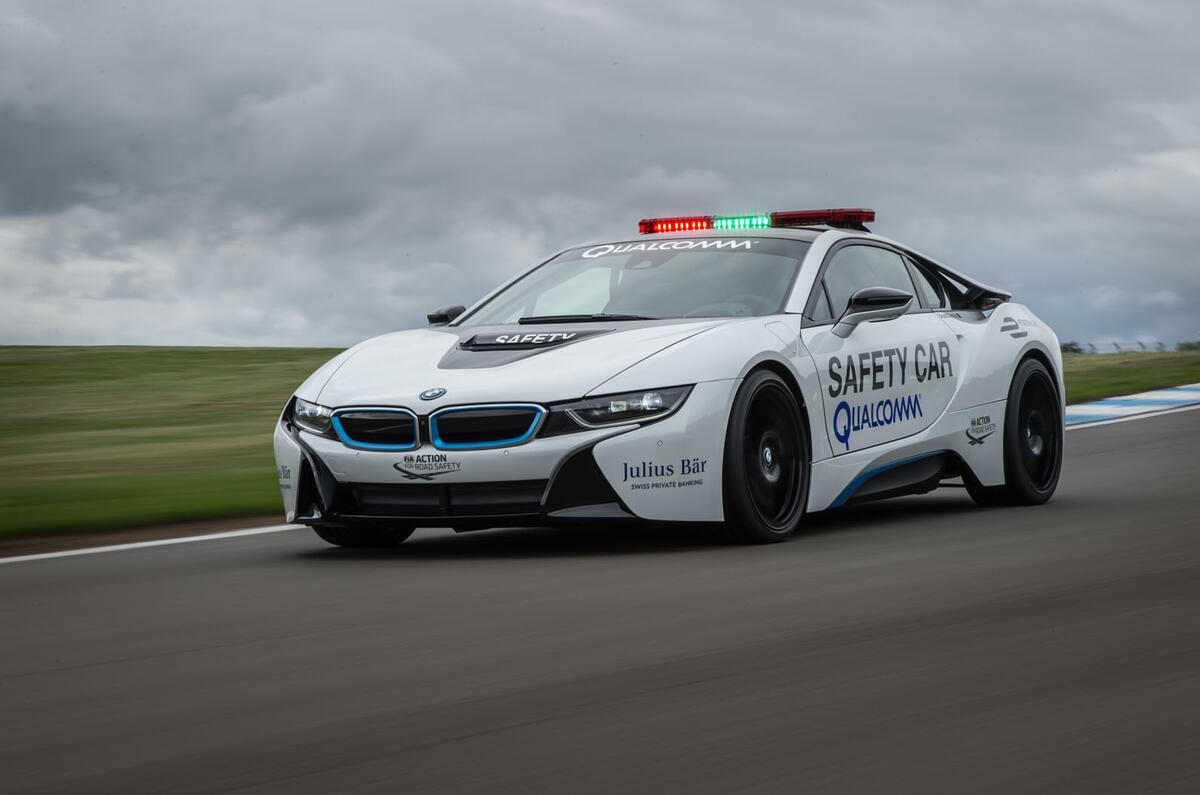 Upgraded BMW i8 acts as Formula ePrix safety car 