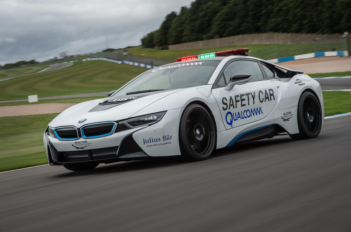 Upgraded BMW i8 acts as Formula ePrix safety car 