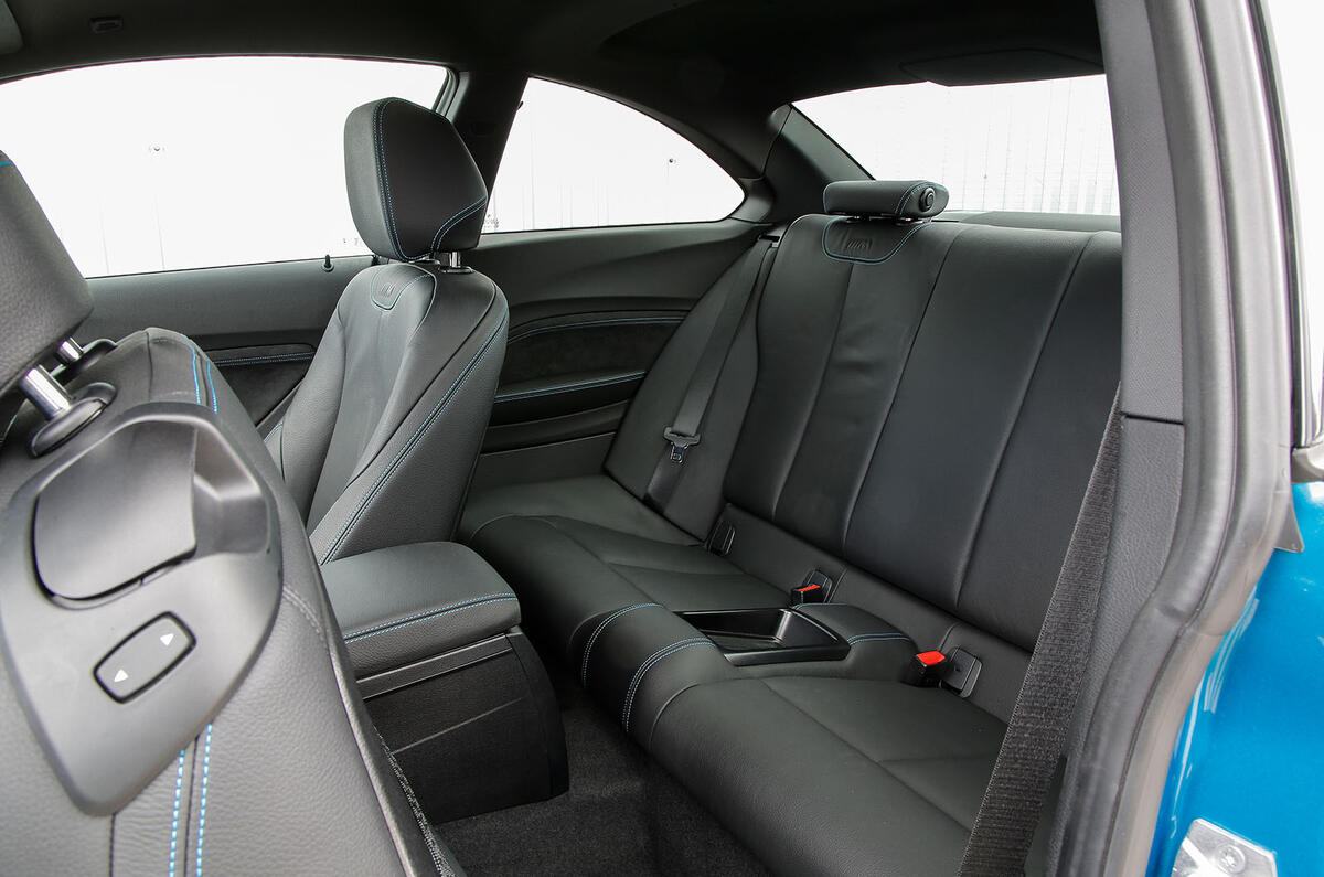 BMW M2 interior rear seats