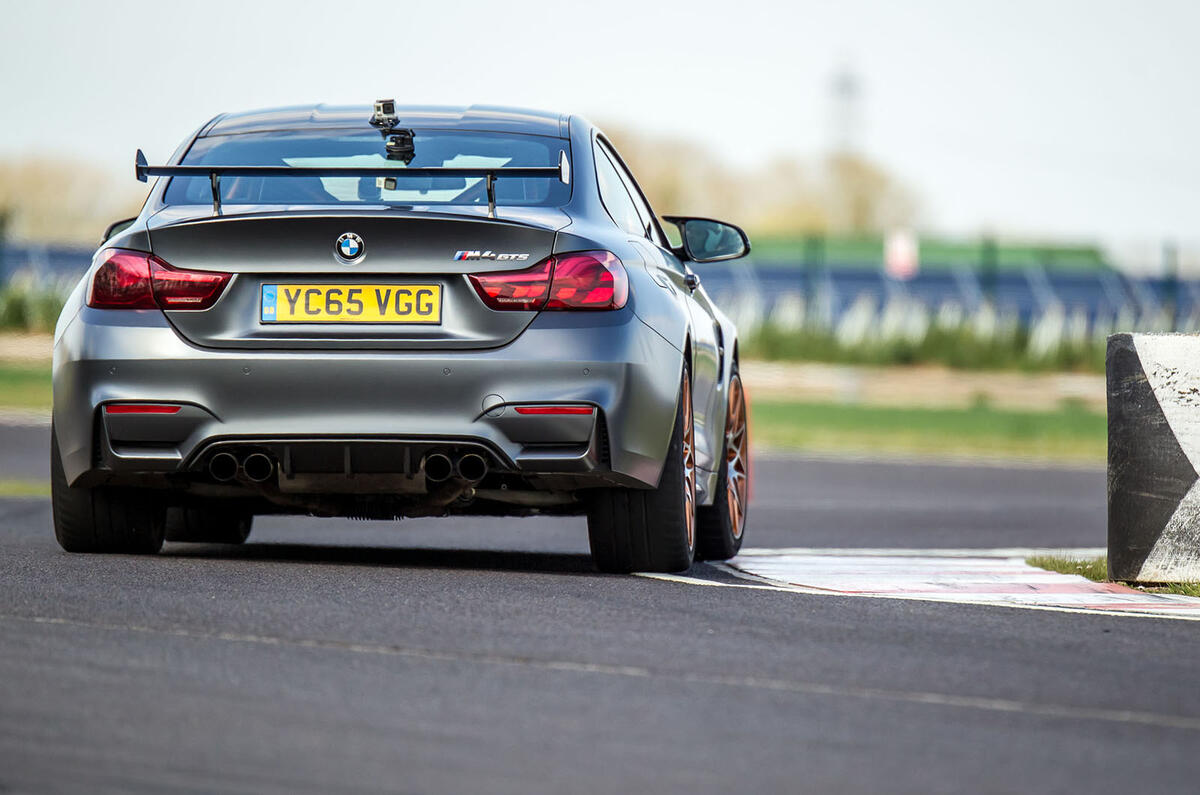 BMW M4 GTS rear cornering