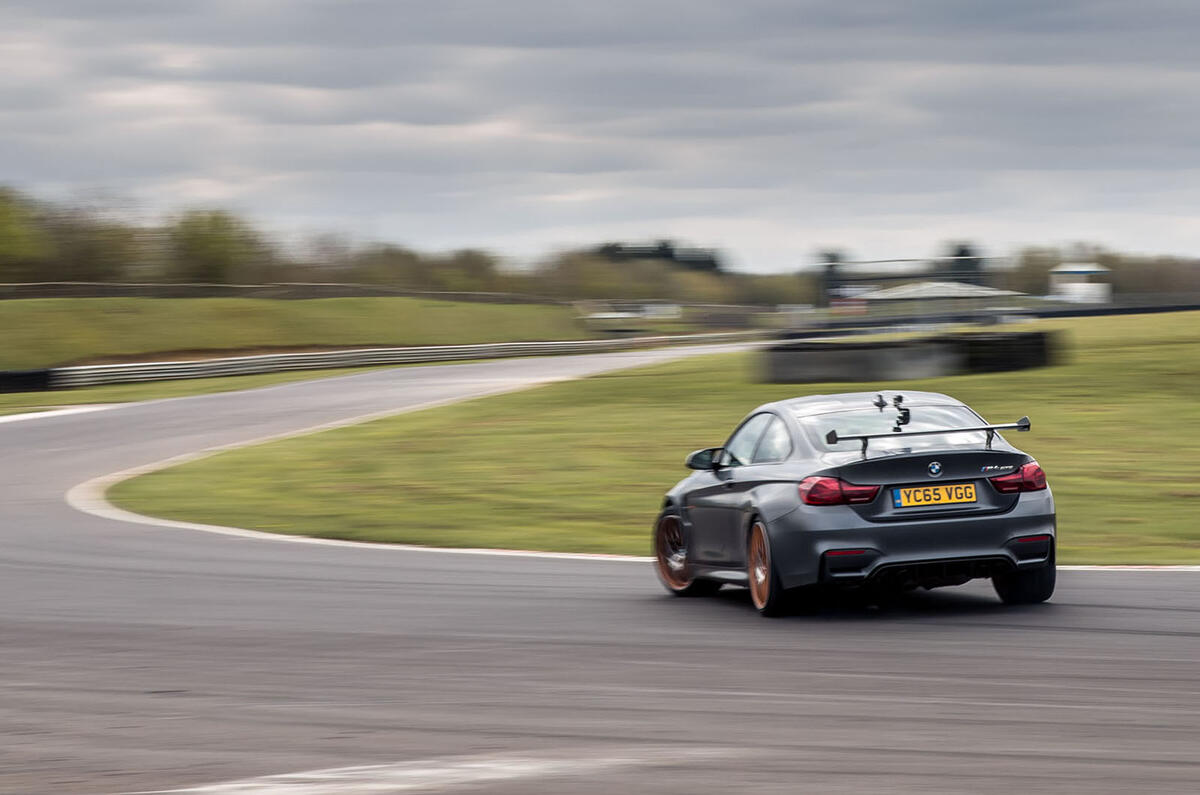 BMW M4 GTS rear cornering