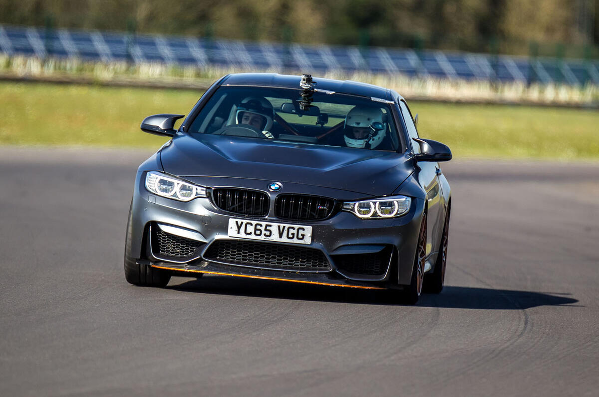 BMW M4 GTS cornering