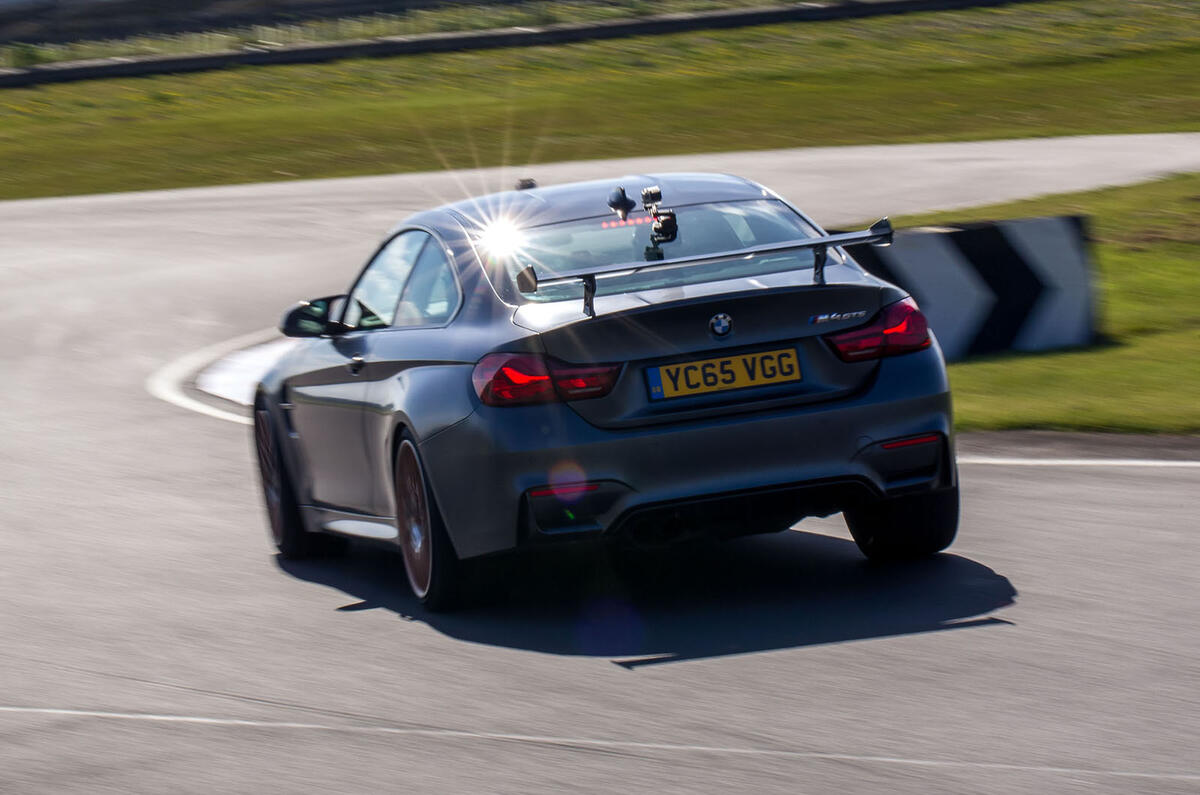 BMW M4 GTS rear cornering