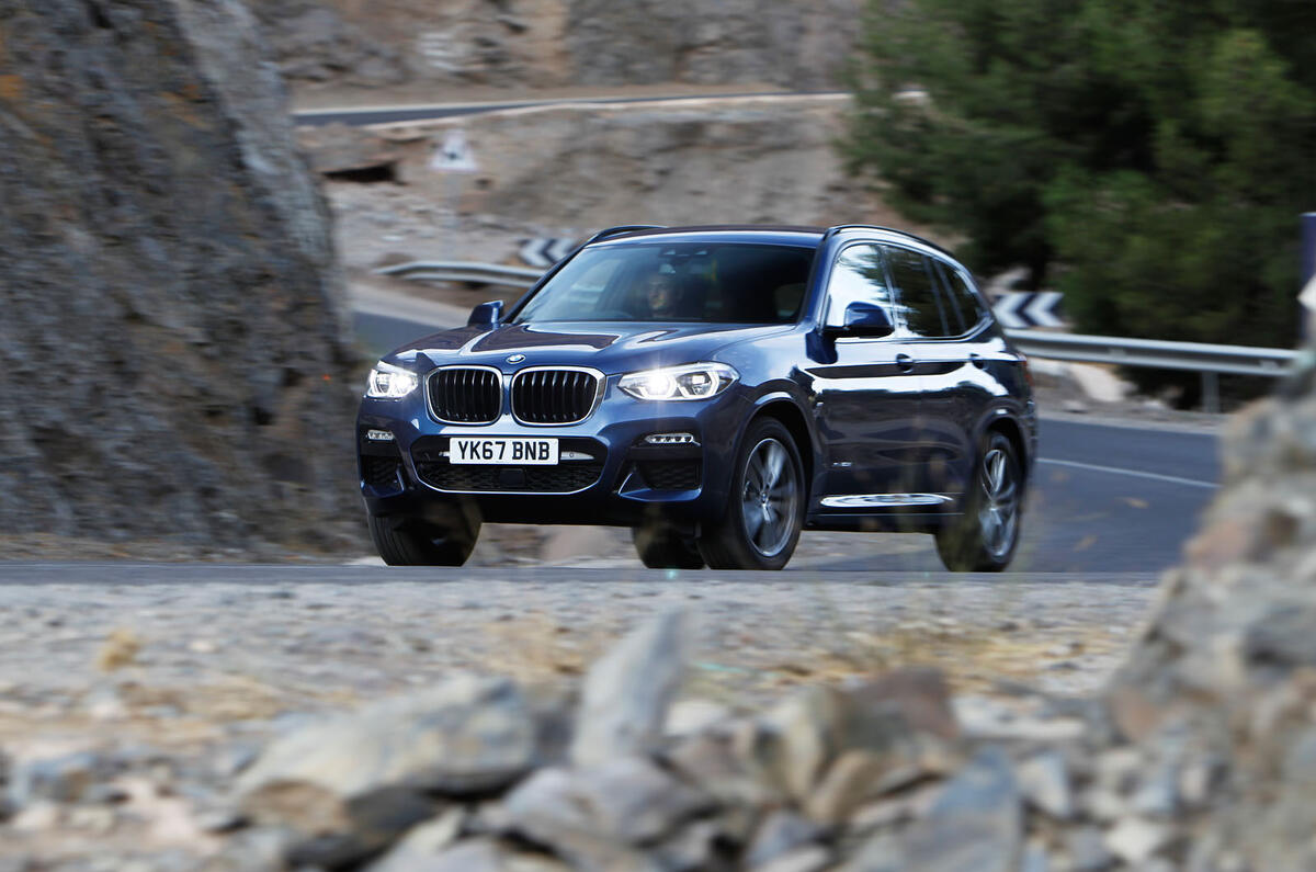 BMW X3 cornering