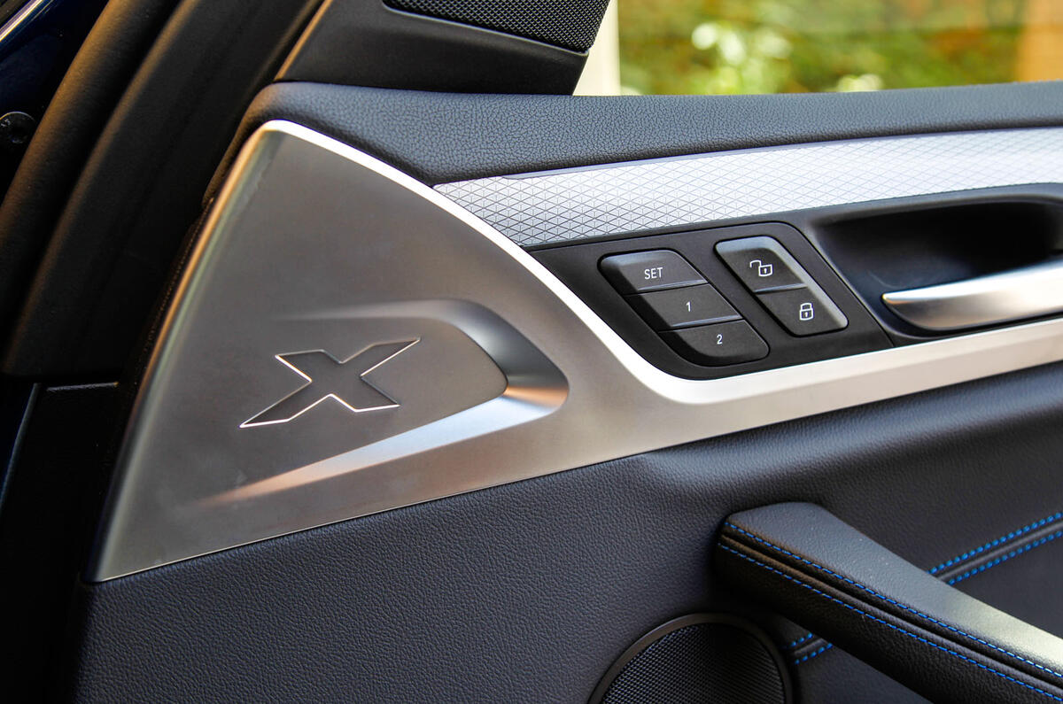 BMW X3 interior badging
