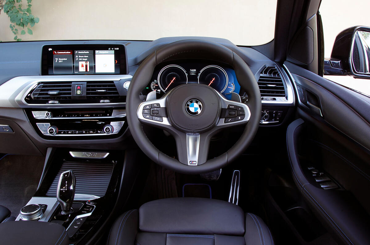 BMW X3 interior dash