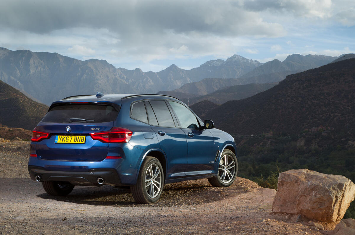 BMW X3 rear quarter