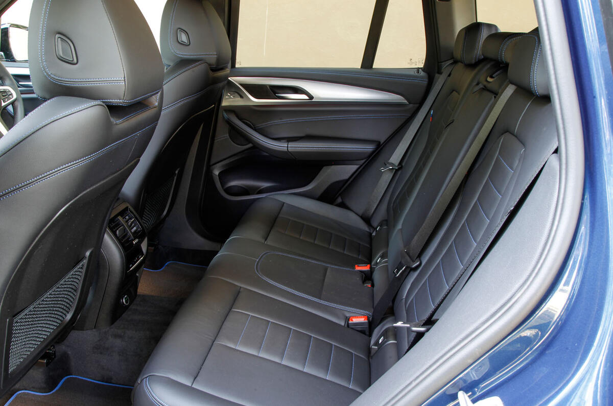 BMW X3 rear seats