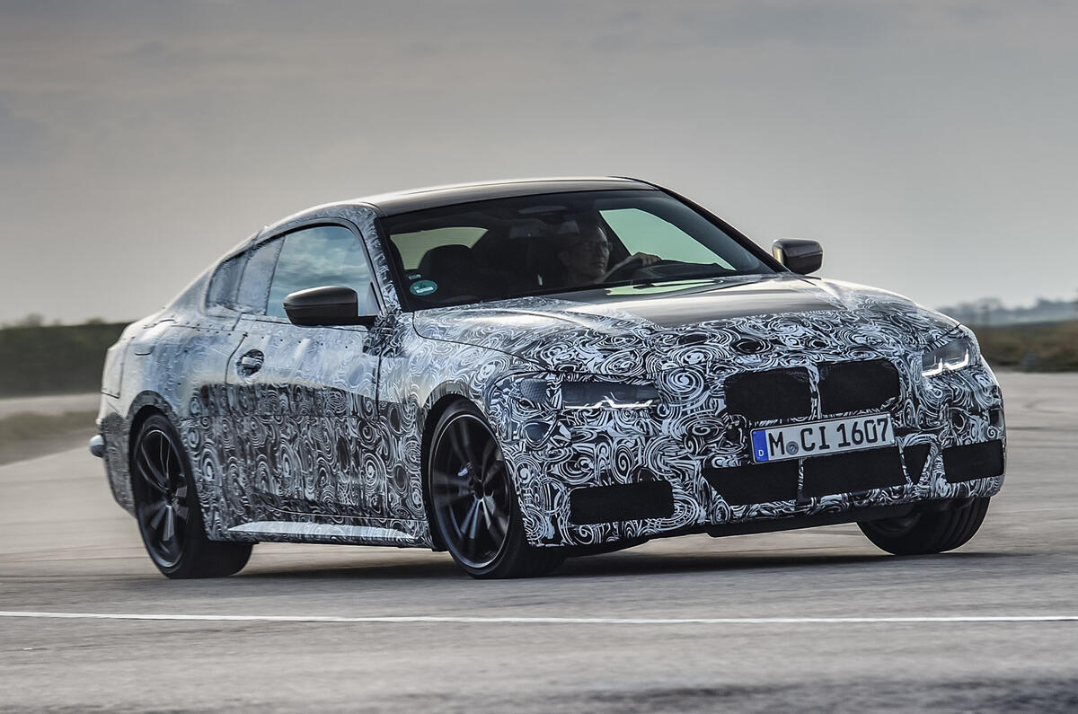 2020 BMW 4 Series prototype - cornering front