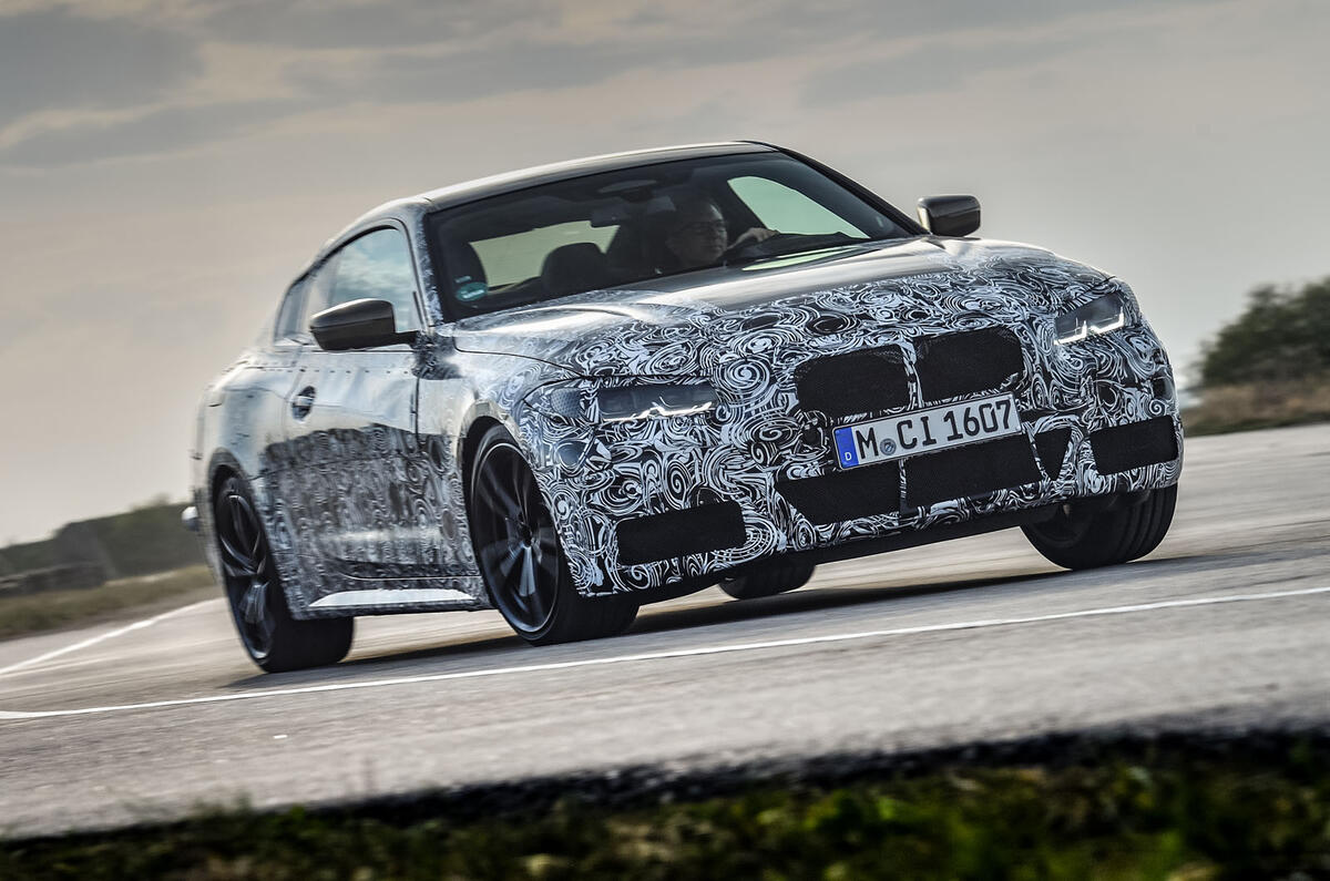 2020 BMW 4 Series prototype - cornering front