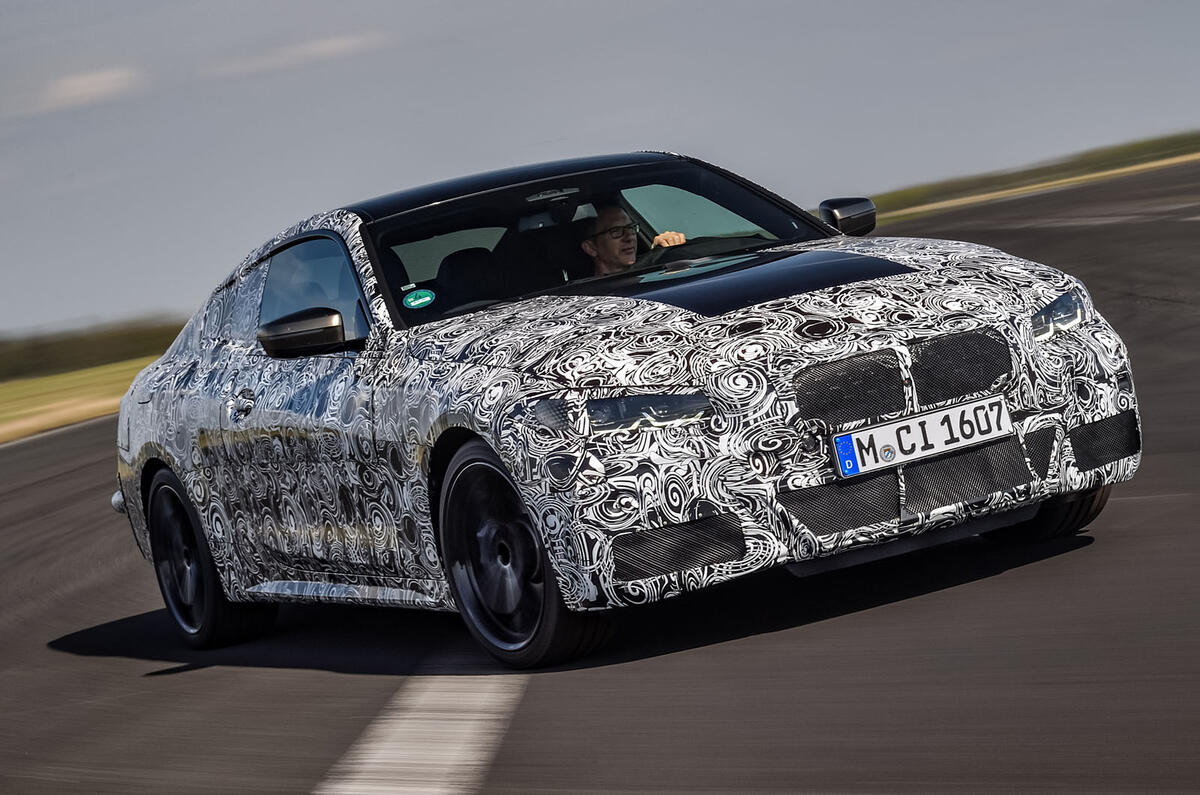 2020 BMW 4 Series prototype - cornering front