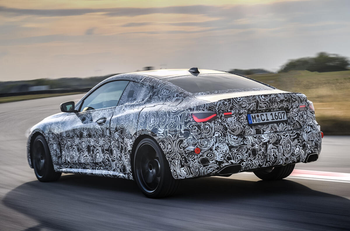 2020 BMW 4 Series prototype - rear 3/4