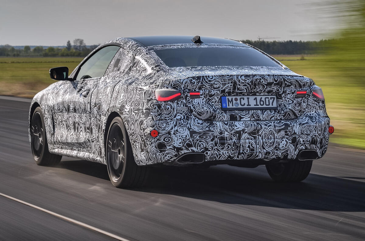 2020 BMW 4 Series prototype - rear 3/4