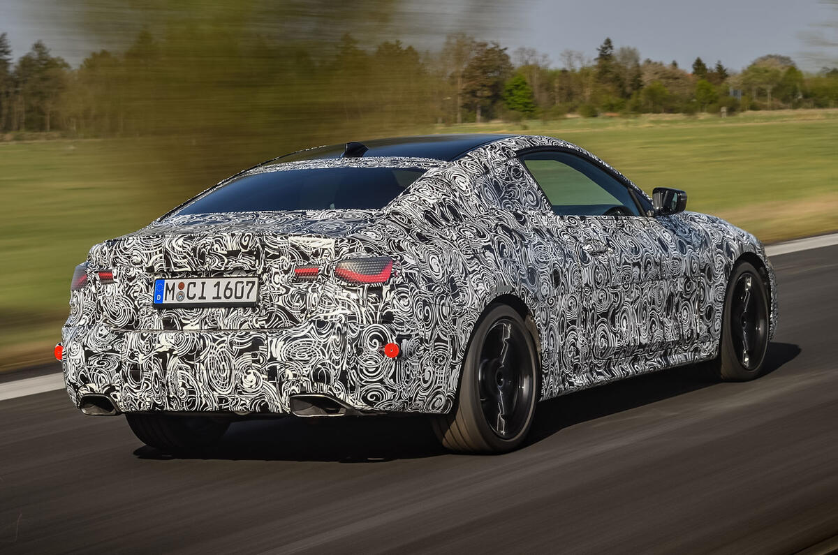 2020 BMW 4 Series prototype - rear 3/4