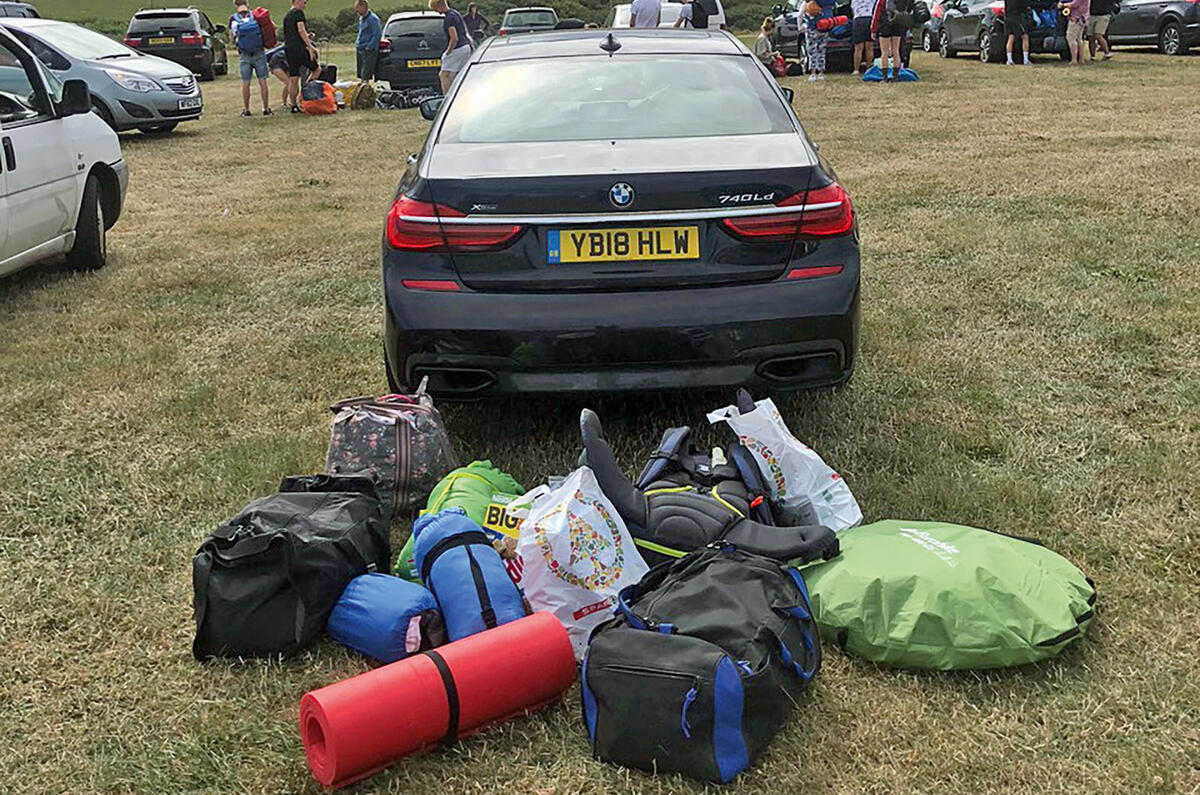 BMW 7 Series 740LD long-term review luggage
