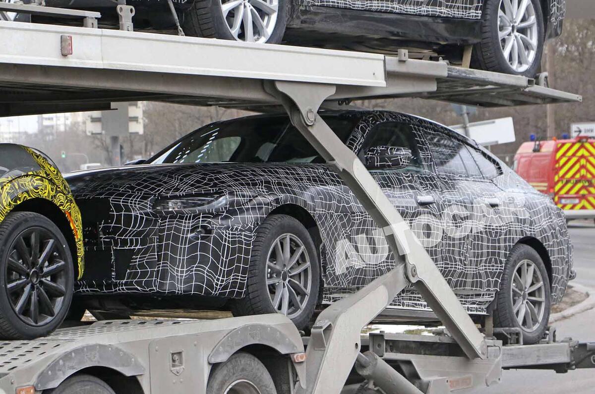 New Bmw I4 Tesla Model 3 Rival Spotted In Prototype Form