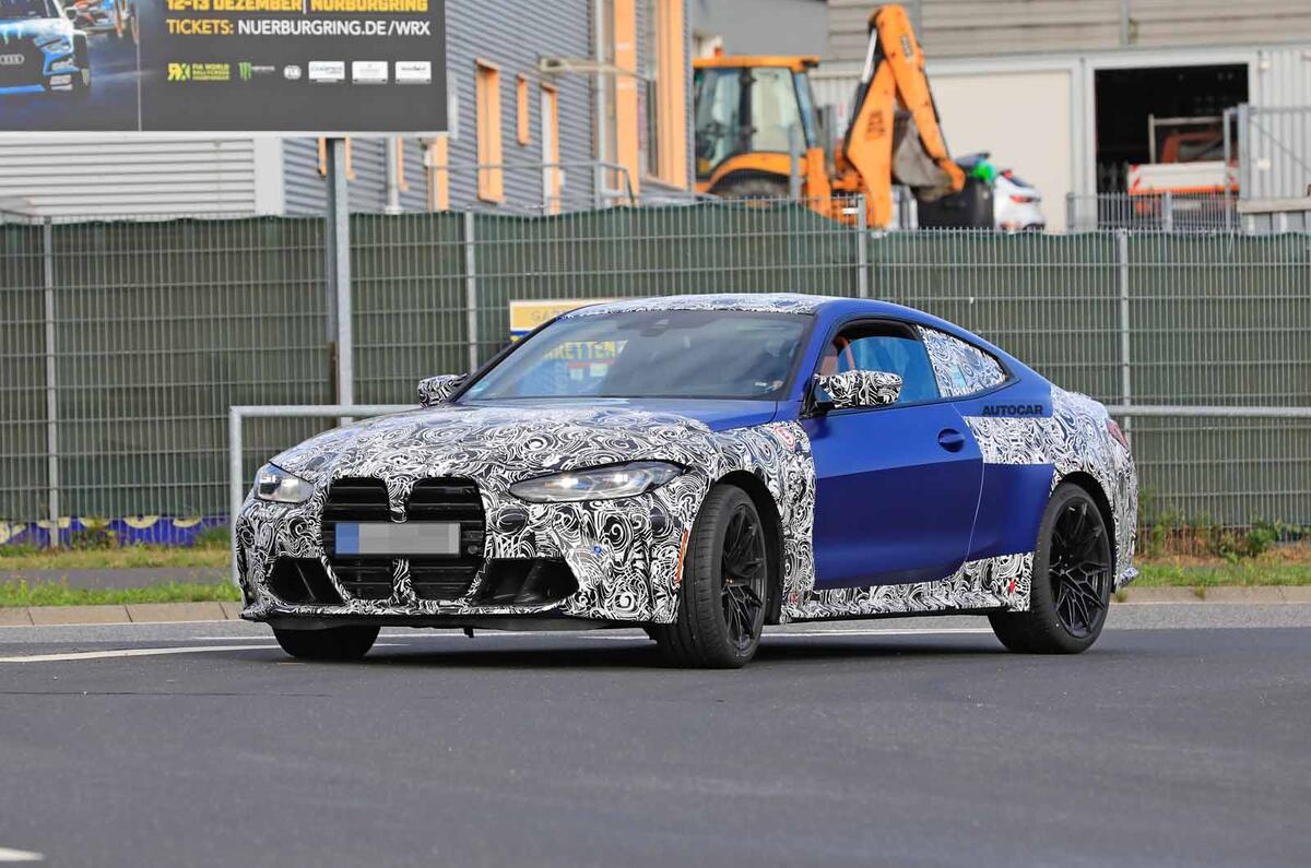 Frozen Blue G82 M4 Coupe Spied Bmw M3 G80 G82